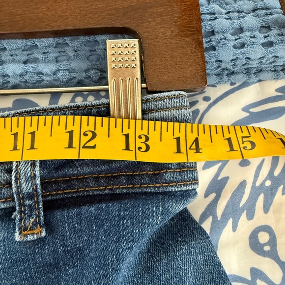 Zara Size 6 Marine High Rise Wide Leg Raw Hem Jeans - Picture 11 of 14